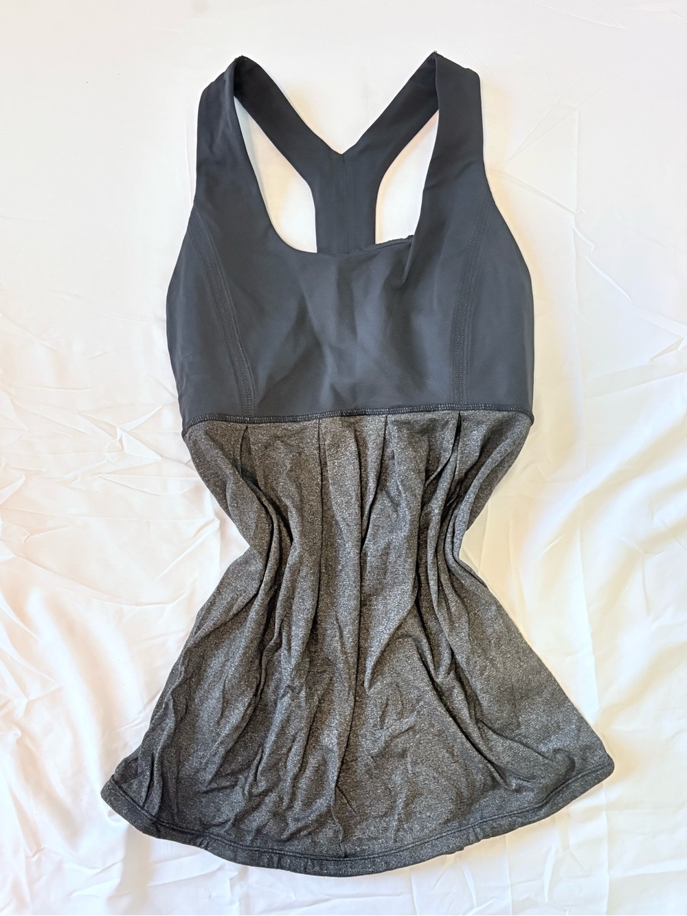 lululemon athletica vintage Black and Charcoal Racerback Tank